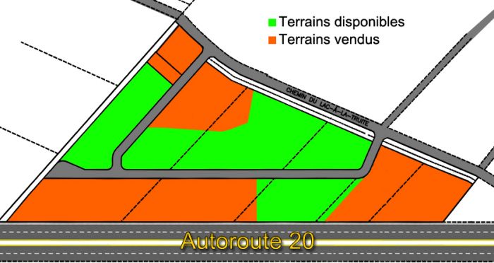 Lotissement parc industriel terrains disponibles